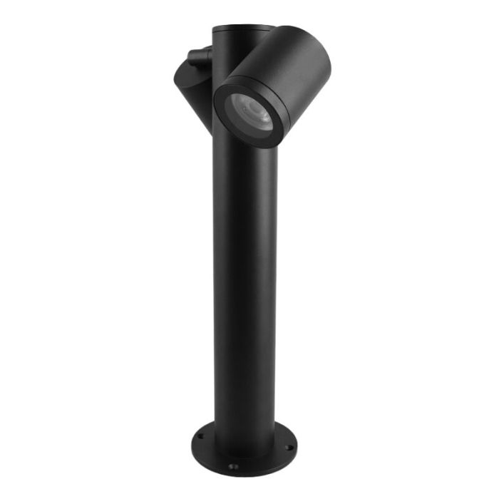 Zwarte moderne buitenlamp, Clevor 2L, aluminium, IP44