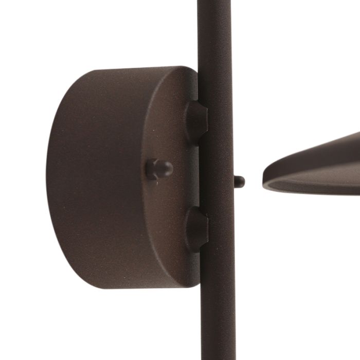Klassieke buiten wandlamp met bewegingssensor roestkleurig, Rolin, IP54