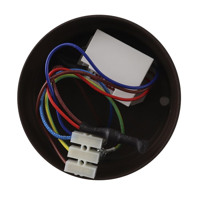 Klassieke buiten wandlamp met bewegingssensor roestkleurig, Rolin, IP54