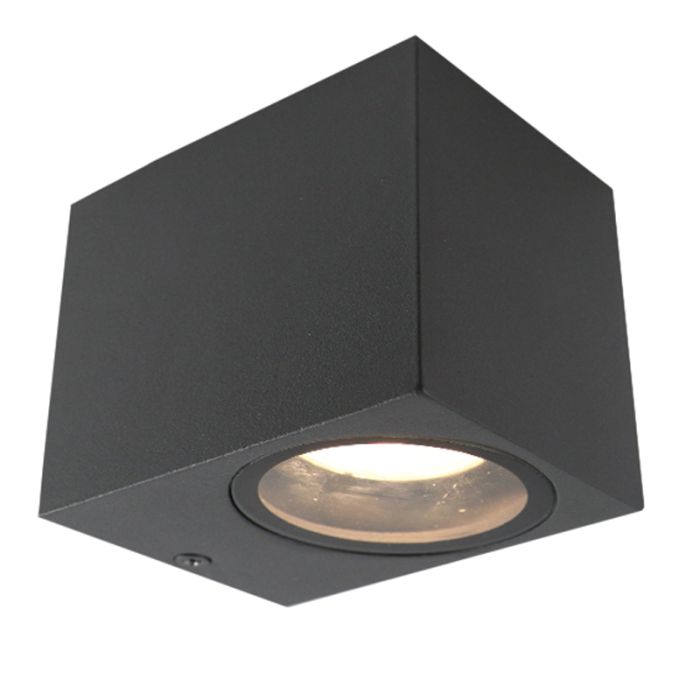 Antraciete moderne buitenlamp, Corella, aluminium, IP44