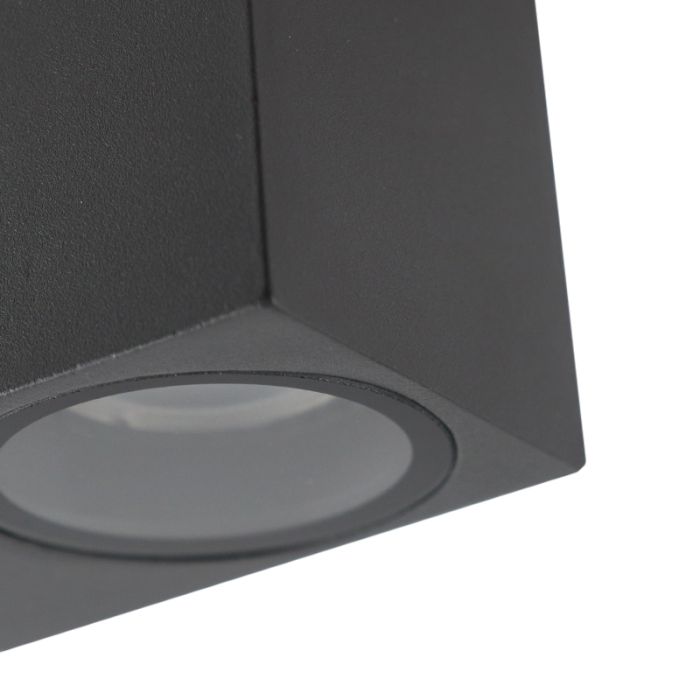 Antraciete moderne buitenlamp, Corella, aluminium, IP44