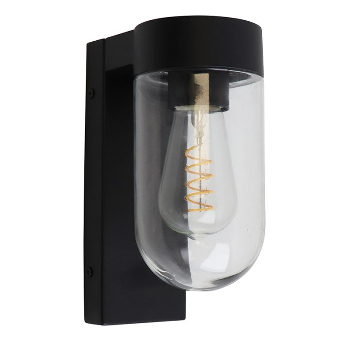 Aluminium buitenlamp zwart, Bella, IP44