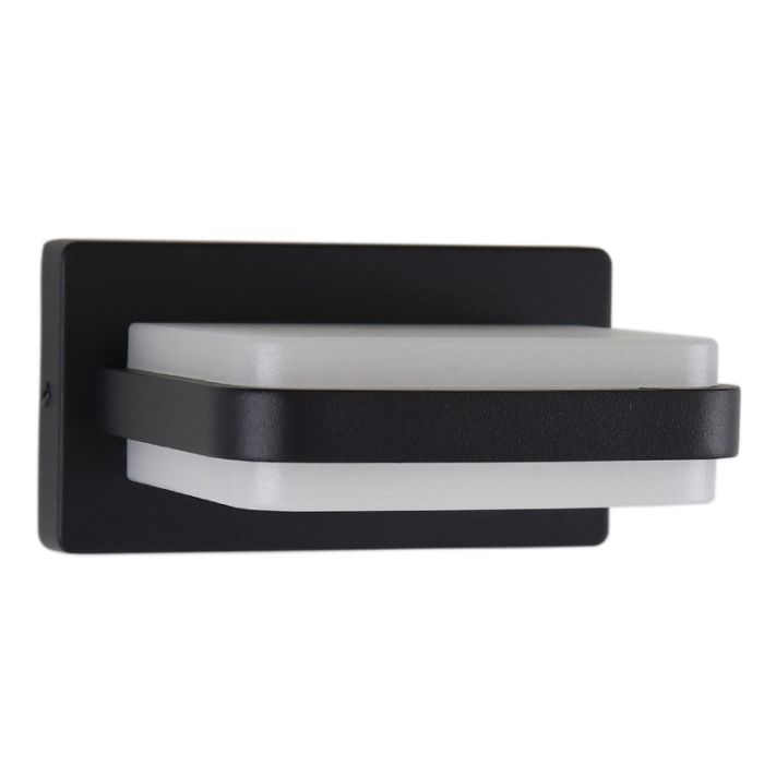 Moderne buitenlamp zwart, Sita, 12W, 3000K LED, IP44