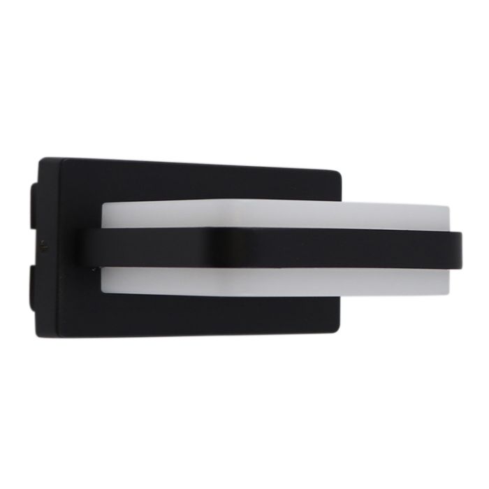 Moderne buitenlamp zwart, Sita, 12W, 3000K LED, IP44