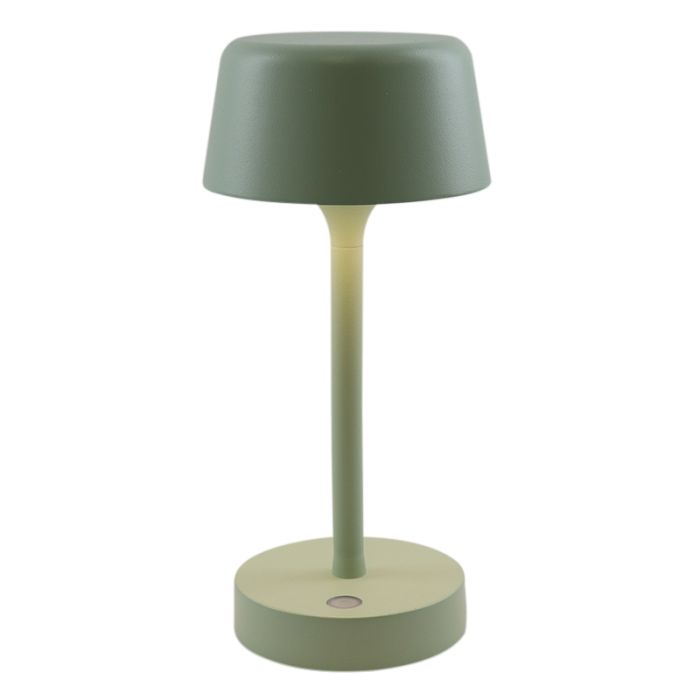Moderne buiten tafellamp groen, Emily, 3W, 3000K LED, IP44, 3-staps dimbaar