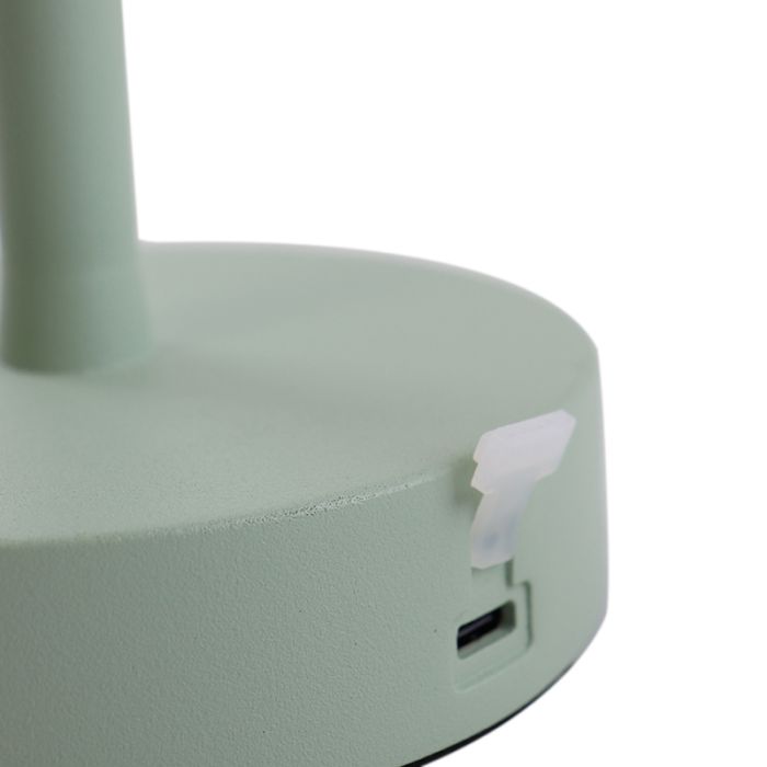 Moderne buiten tafellamp groen, Emily, 3W, 3000K LED, IP44, 3-staps dimbaar