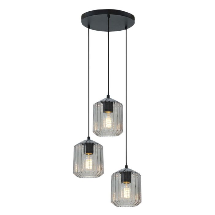 Retro hanglamp transparant, Jisca