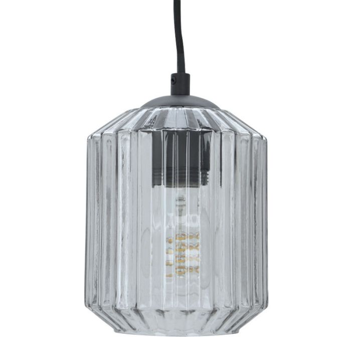 Retro hanglamp transparant, Jisca