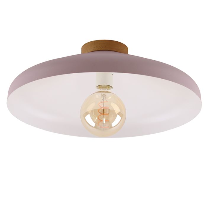 Landelijke plafondlamp roze, Freddie
