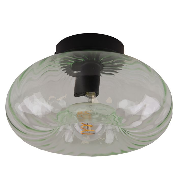 Retro plafondlamp groen, Diane