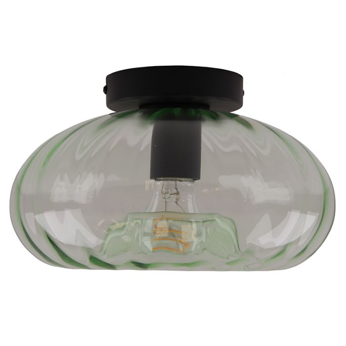 Retro plafondlamp groen, Diane
