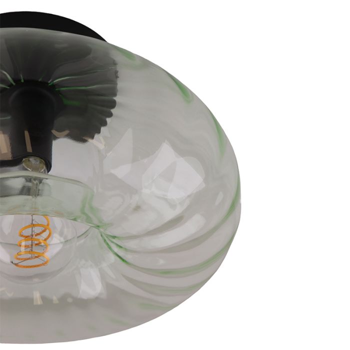 Retro plafondlamp groen, Diane