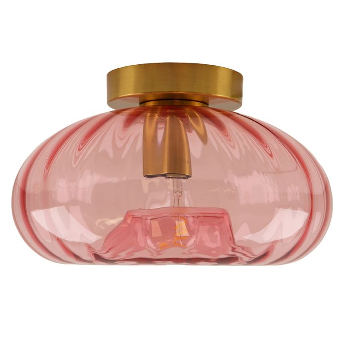 Retro plafondlamp roze, Diane
