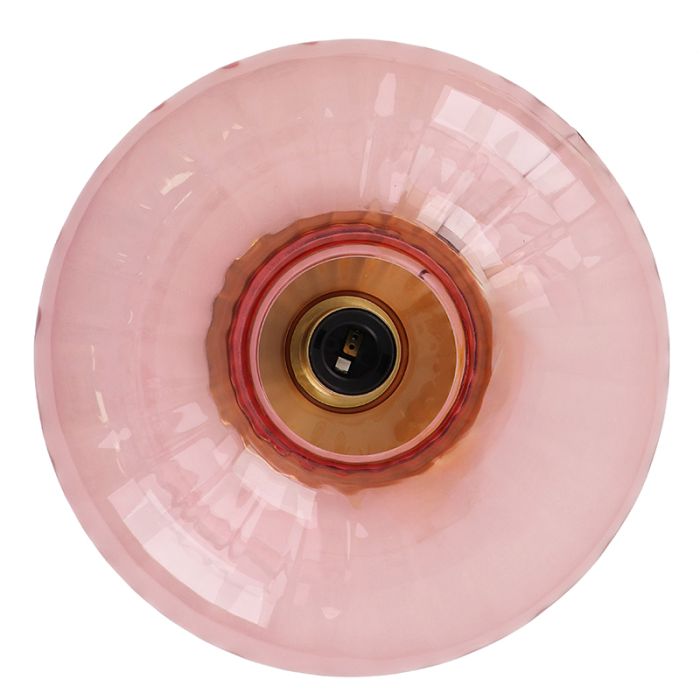 Retro plafondlamp roze, Diane