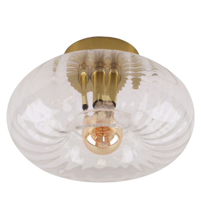 Retro plafondlamp transparant, Diane