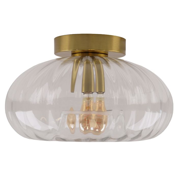 Retro plafondlamp transparant, Diane