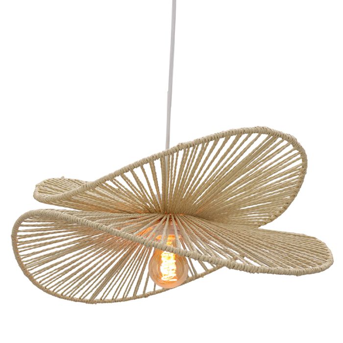 Papieren hanglamp beige, Rosalie