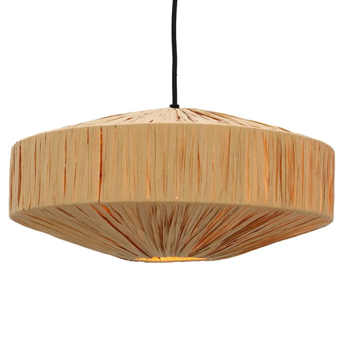 Papieren hanglamp bruin, Daisy