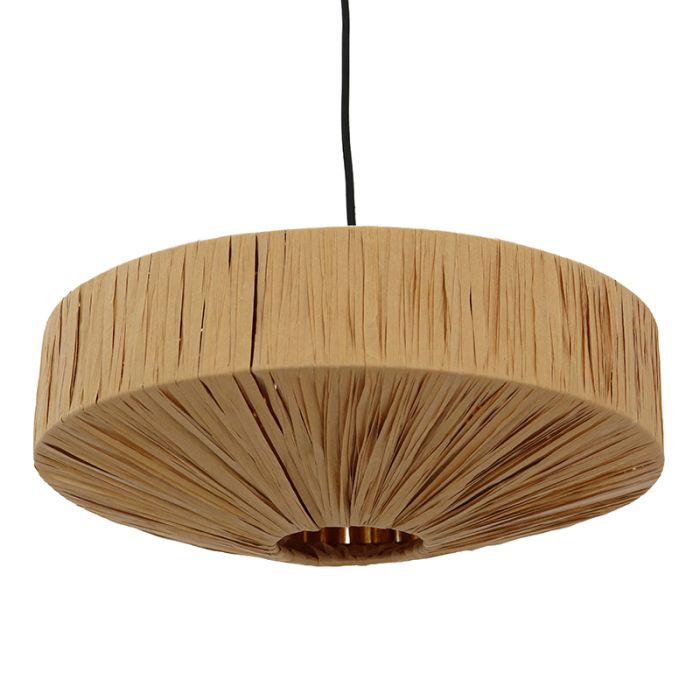 Papieren hanglamp bruin, Daisy