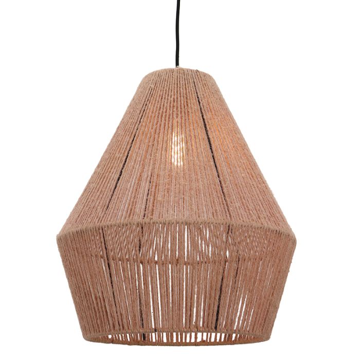 Landelijke hanglamp roze, Holly