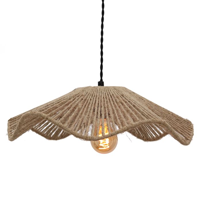 Landelijke hanglamp bruin, Annelot