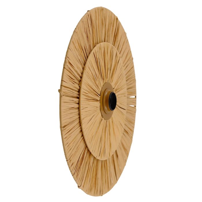 Papieren wandlamp bruin, Daisy, met schakelaar