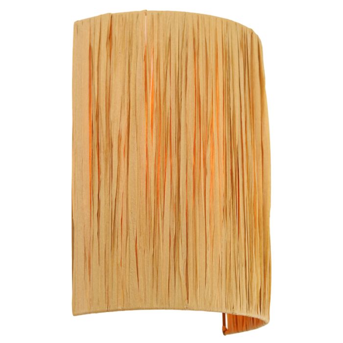 Papieren wandlamp bruin, Daisy, met schakelaar
