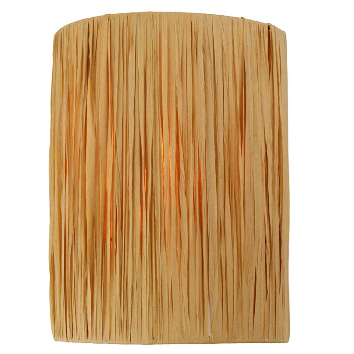 Papieren wandlamp bruin, Daisy, met schakelaar