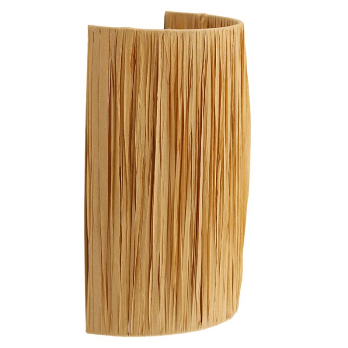 Papieren wandlamp bruin, Daisy, met schakelaar
