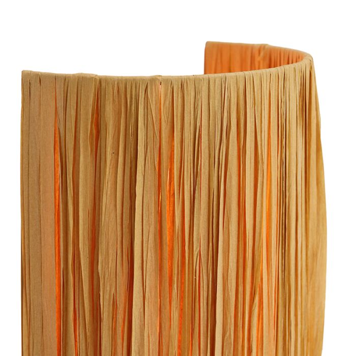 Papieren wandlamp bruin, Daisy, met schakelaar