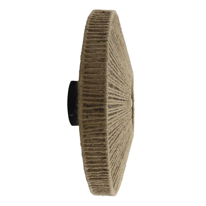 Landelijke wandlamp bruin, Sanny, met schakelaar
