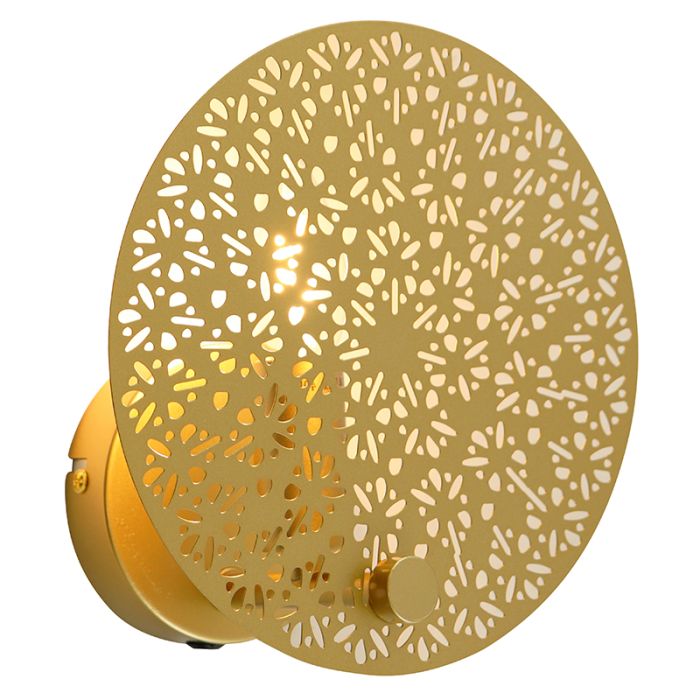 Design wandlamp messing, Sienna