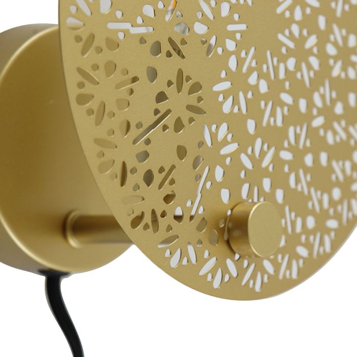 Design wandlamp messing, Sienna