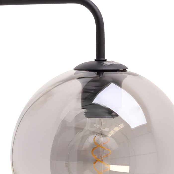 Design wandlamp grijs, Giada, met schakelaar