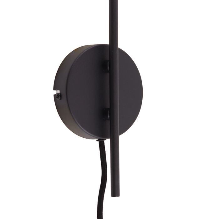 Design wandlamp grijs, Giada, met schakelaar