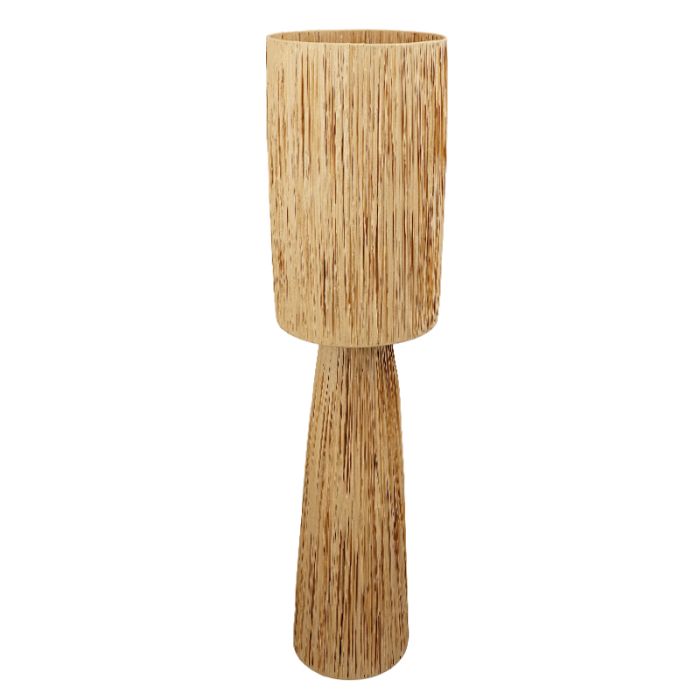 Papieren vloerlamp bruin, Daisy, met schakelaar