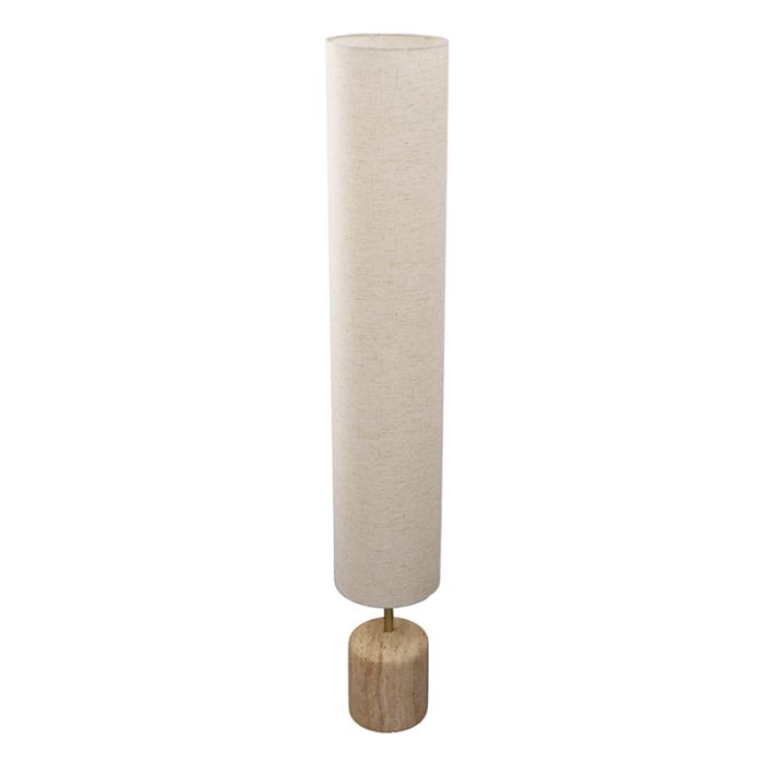 Moderne vloerlamp beige, Ghislaine, met schakelaar