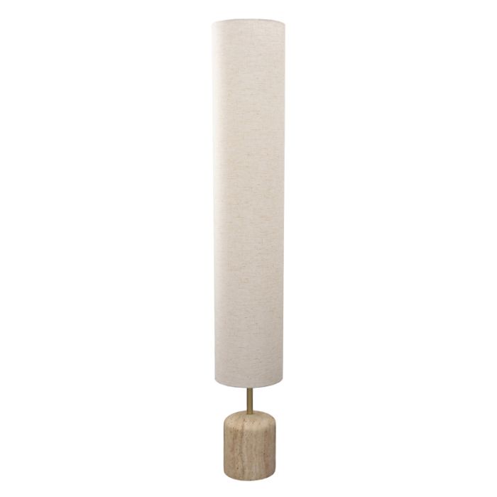 Moderne vloerlamp beige, Ghislaine, met schakelaar
