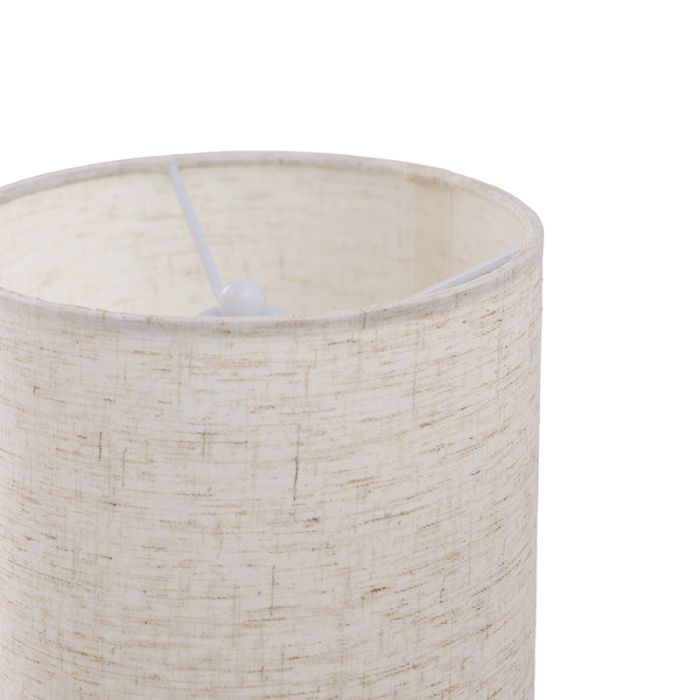 Moderne vloerlamp beige, Ghislaine, met schakelaar