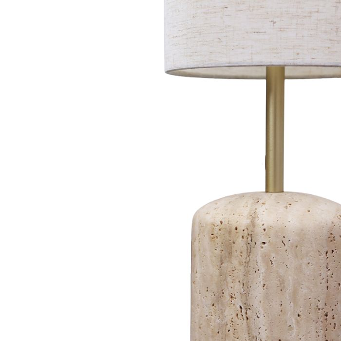 Moderne vloerlamp beige, Ghislaine, met schakelaar