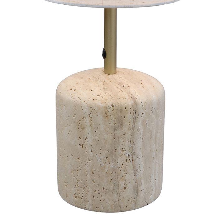 Moderne vloerlamp beige, Ghislaine, met schakelaar