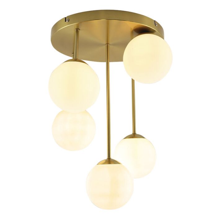 Design plafondlamp messing, Stacy