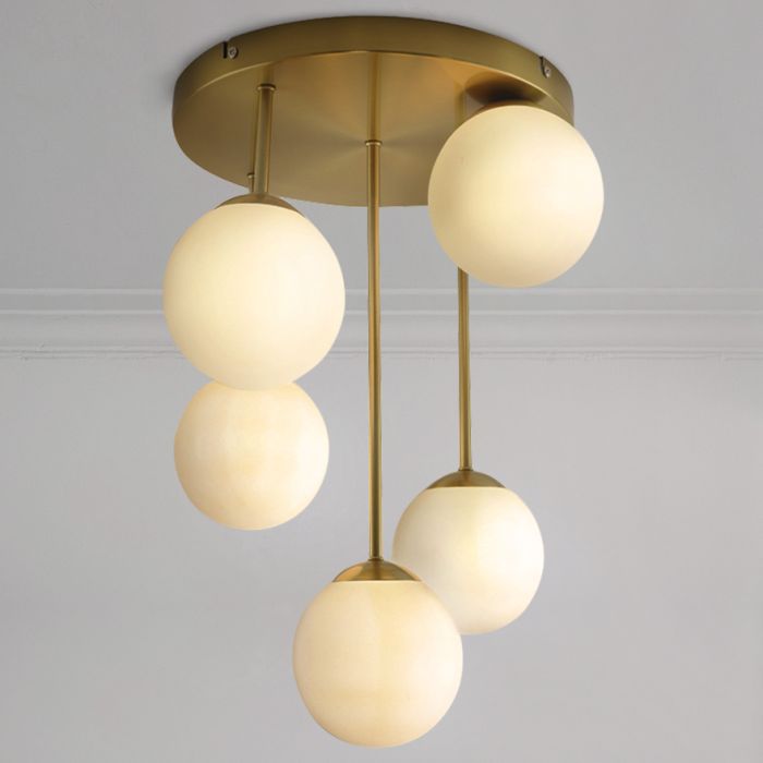 Design plafondlamp messing, Stacy