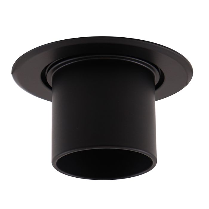 Aluminium inbouwspot zwart, Janna