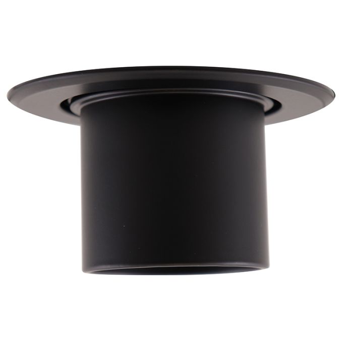 Aluminium inbouwspot zwart, Janna