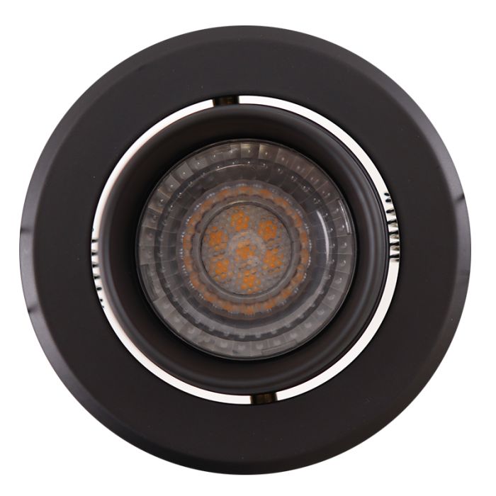Aluminium inbouwspot zwart, Janna