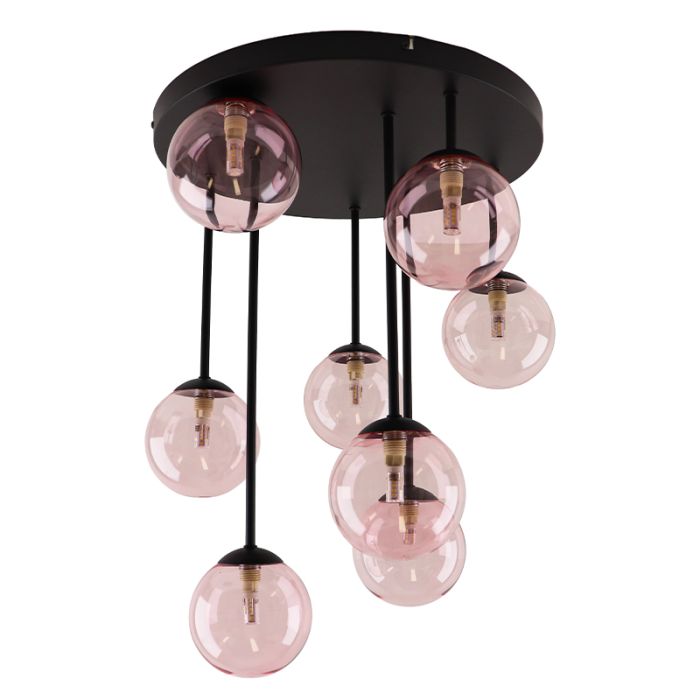 Design plafondlamp roze, Stacy