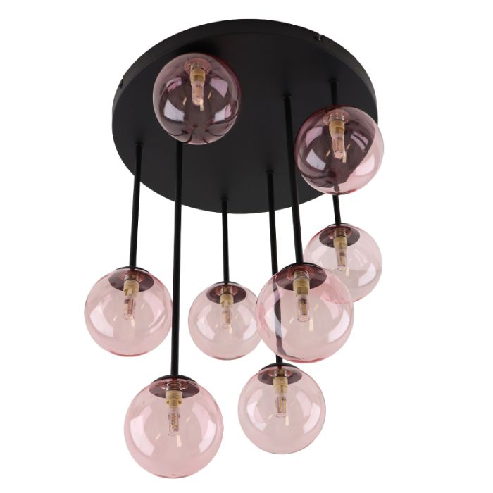 Design plafondlamp roze, Stacy