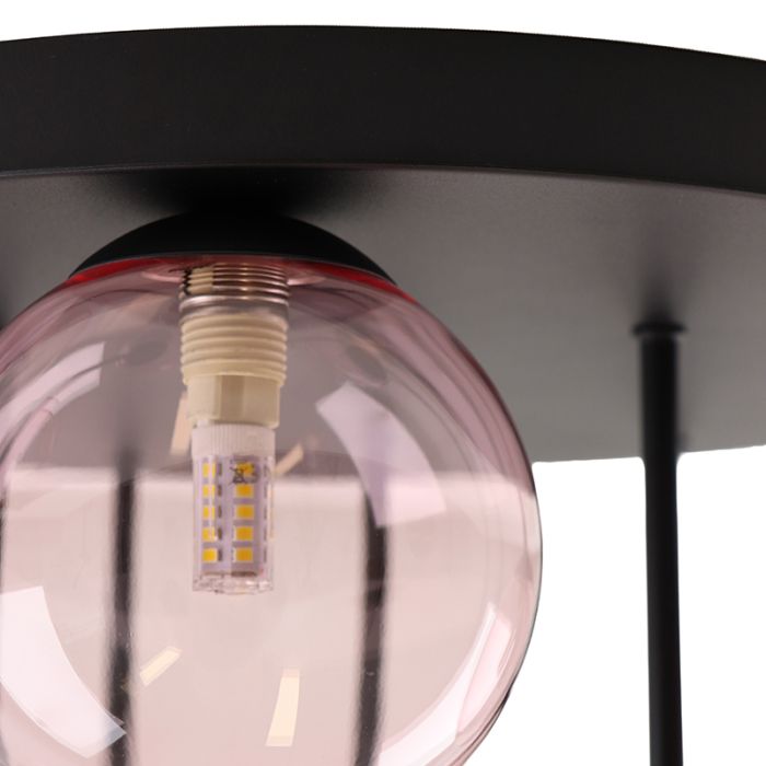 Design plafondlamp roze, Stacy
