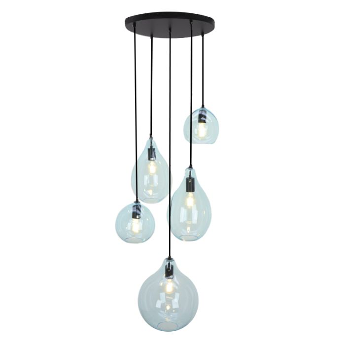Design hanglamp blauw, Cees
